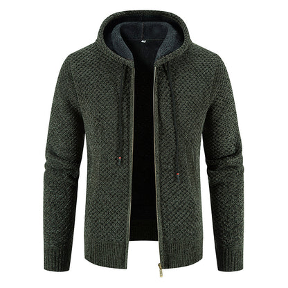 Reynard - Stilvoller Fleece-Cardigan mit Kapuze für Herren