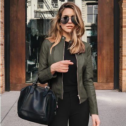 Lysiane - Schicke Winterlederjacke für Damen