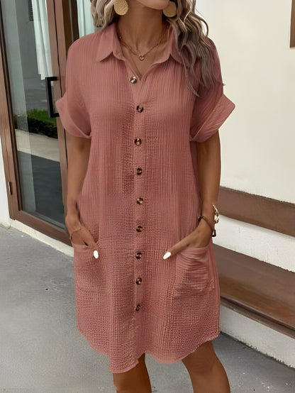 Rorie - Schlichtes Sommerhemdkleid für Damen