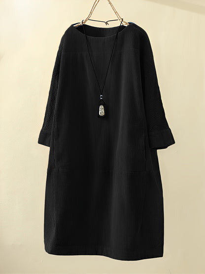 Amie - Lässiges, lockeres Cordkleid für Damen