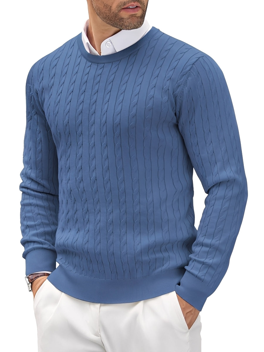 Romilly - Lässiger, schmal geschnittener Strickpullover für Herren
