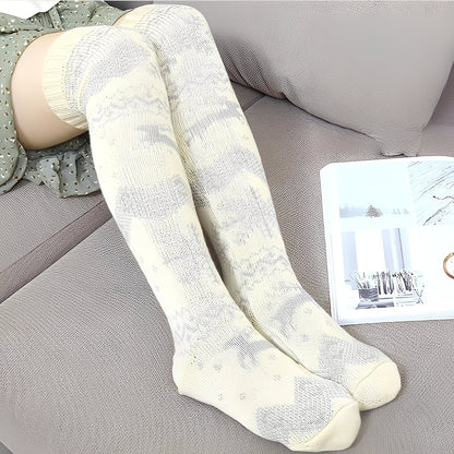 Corinne - Stilvolle Weihnachts-Wollsocken für Damen