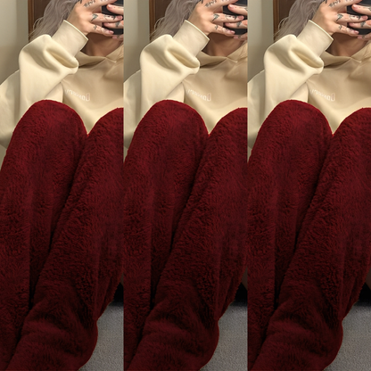 Camellia - Warme, überknielange Wintersocken für Damen