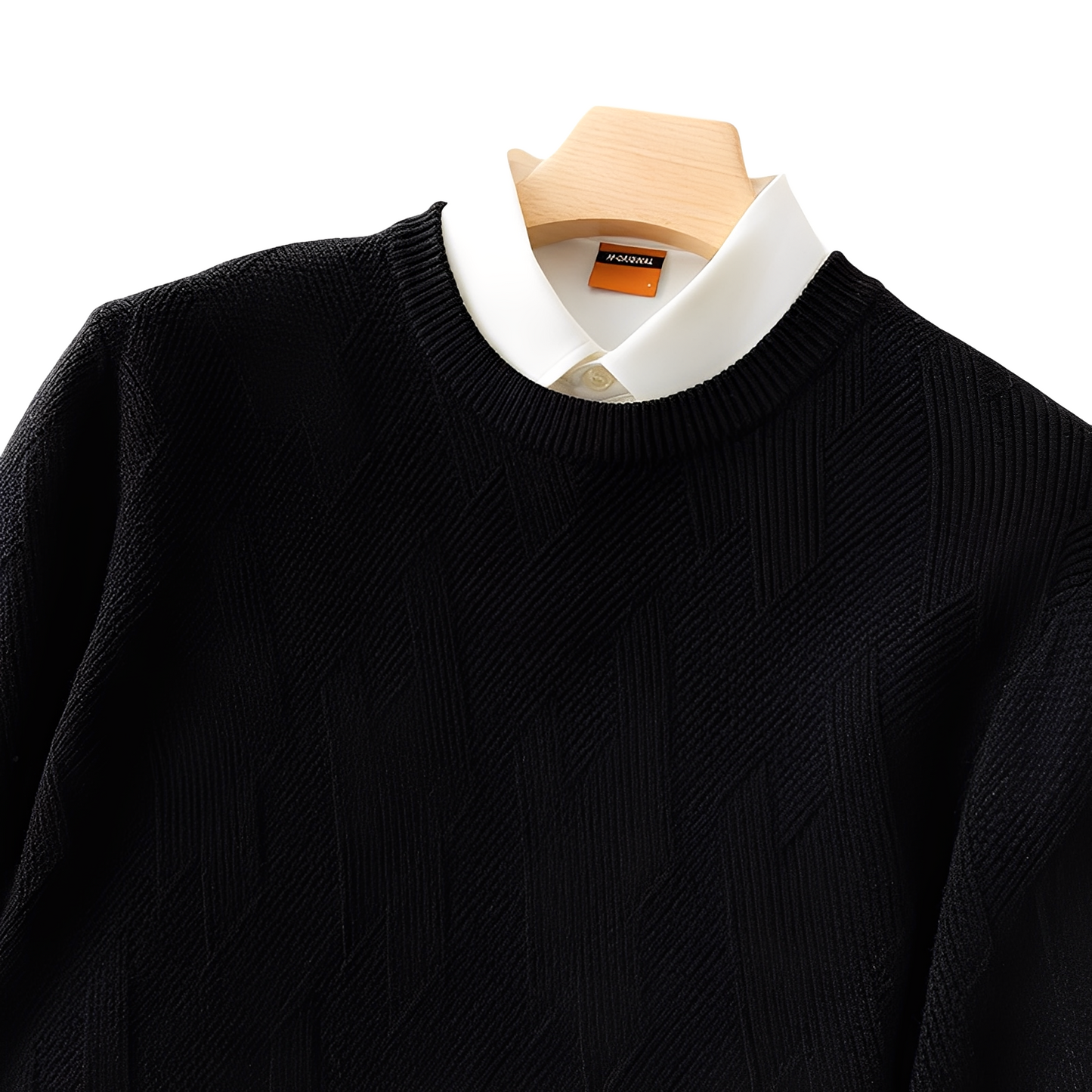 Winfred - Stilvoller, locker geschnittener Kaschmirpullover für Herren