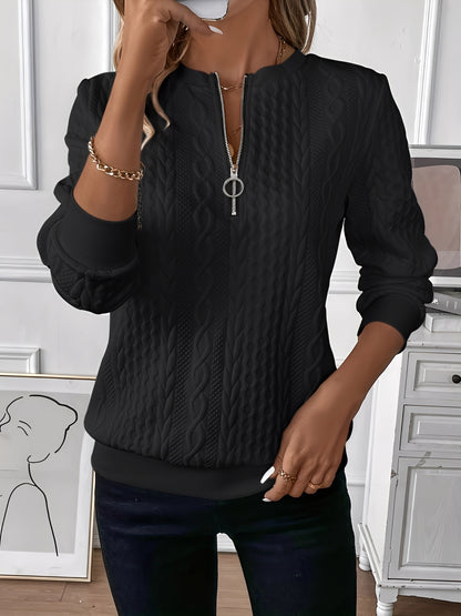 Carolyn - Stilvoller Pullover mit Reißverschluss für Damen