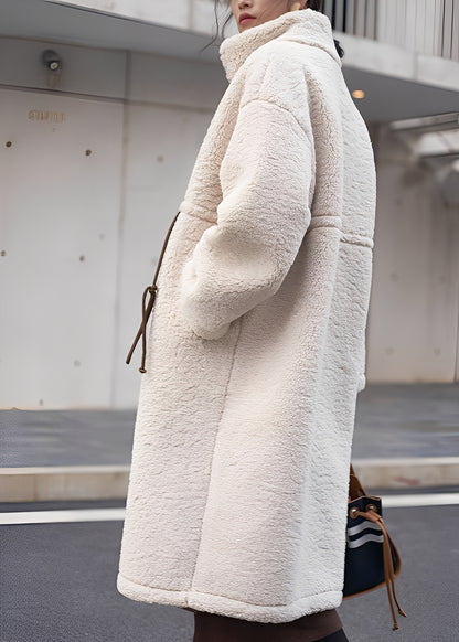 Noelene - Warmer, locker sitzender Wollmantel für Damen