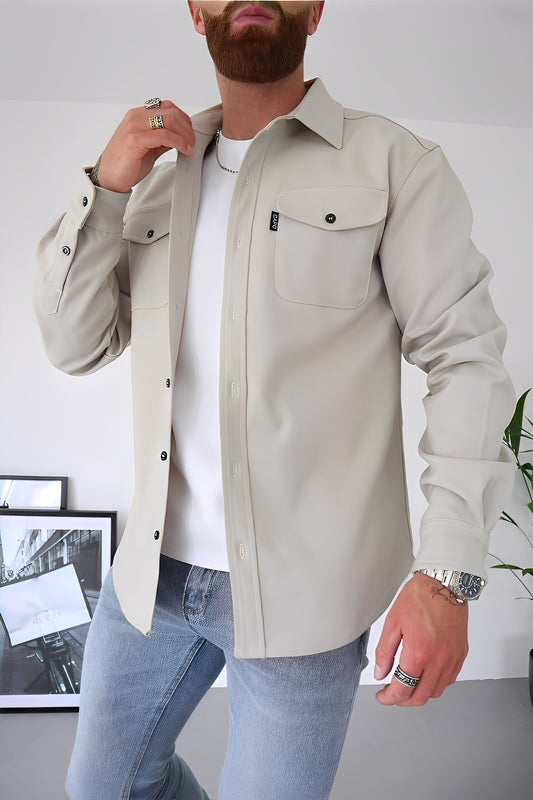 David - Lässiges Hemd mit Taschen für Herren