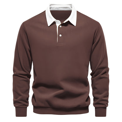 Shelton - Lässiges Langarm-Poloshirt für Herren