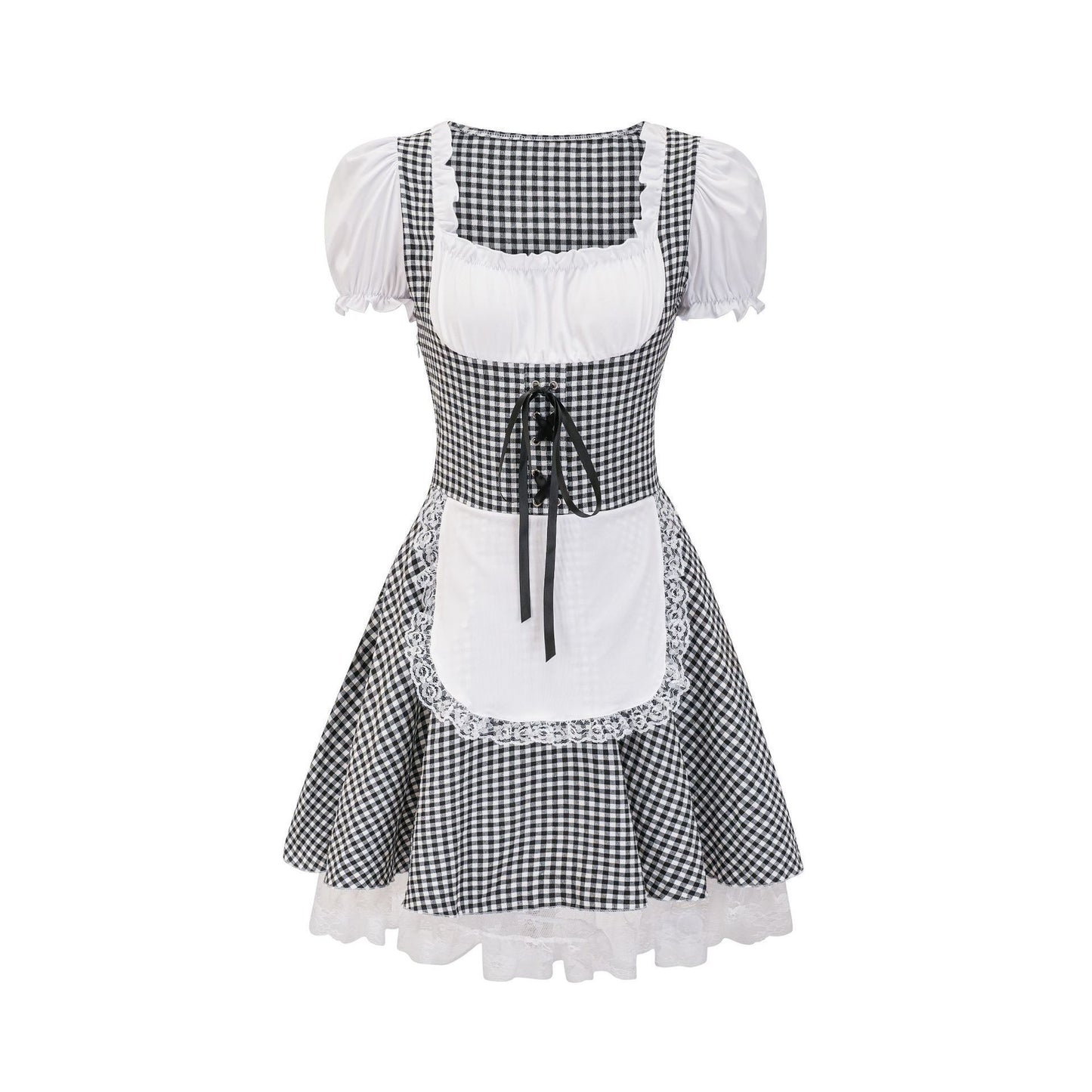 Miriam - Klassisches kariertes Oktoberfestkleid für Damen