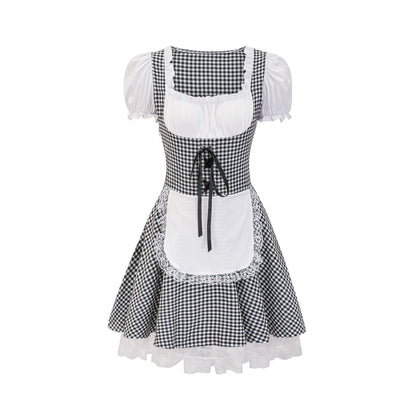 Miriam - Klassisches kariertes Oktoberfestkleid für Damen