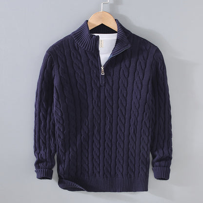 Benson - Lässiger Kaschmirpullover mit Reißverschluss für Herren
