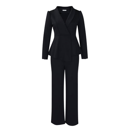 Shania - Elegantes Kostüm mit tailliertem Blazer für Damen