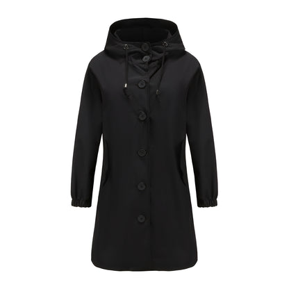 Vivyan - Lässige wasserdichte Jacke mit Kapuze für Damen