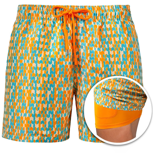 Edric - Stilvolle bedruckte Badeshorts für Herren