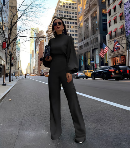 Rebeccah - Stilvoller langärmeliger Jumpsuit für Damen