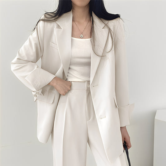 Alethea - Elegantes Set aus lockerem Blazer und Hose für Damen