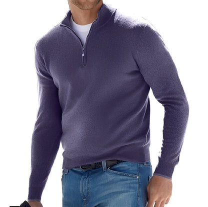 Rufus - Lässige Jacke mit Reißverschluss und hohem Kragen für Herren