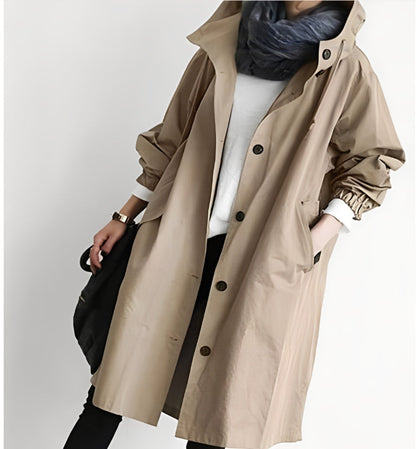 Alicia - Damen-Trenchcoat mit Kapuze