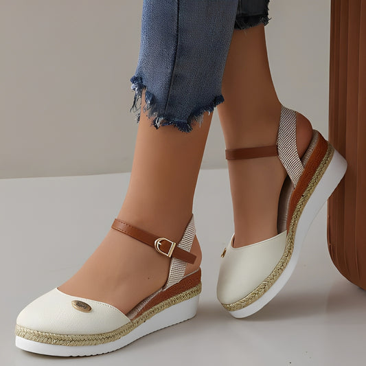 Elinor - Lässige Keilsandalen aus Hanf für Damen