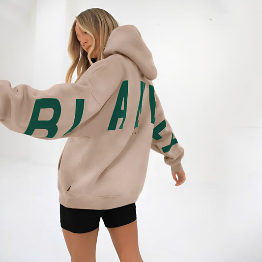 Yvette - Locker sitzender Hoodie mit stylischem Print für Damen