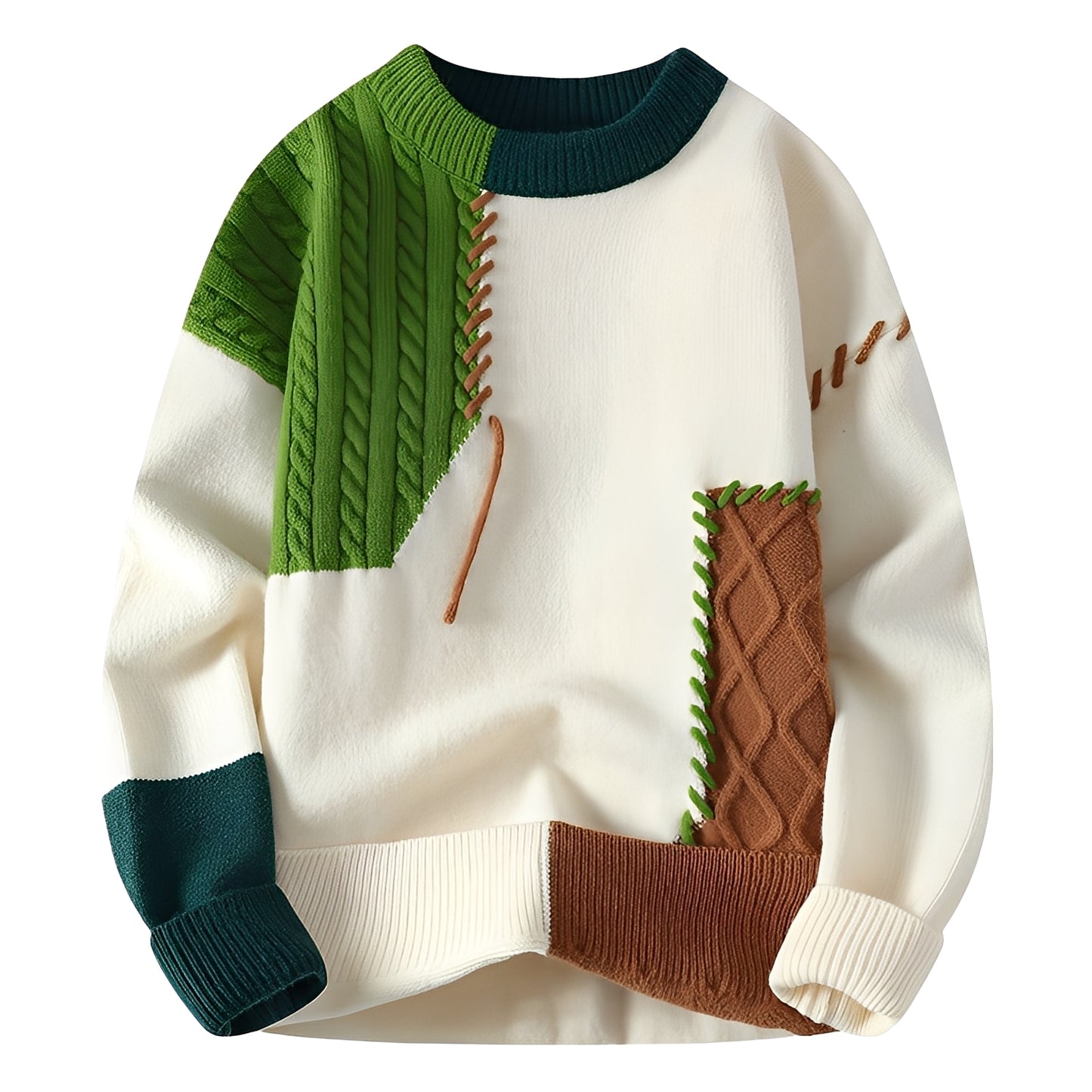 Curtis - Stilvoller Fleece-Pullover mit Farbblock-Design für Herren