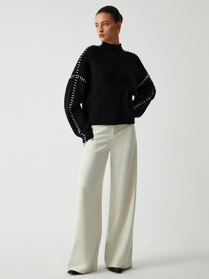 Theresa – Lockere, sitzende Rollkragenpullover