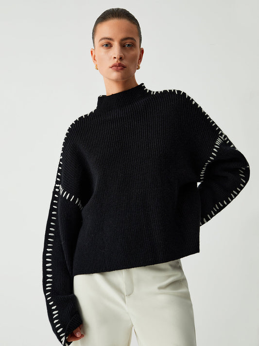 Theresa – Lockere, sitzende Rollkragenpullover