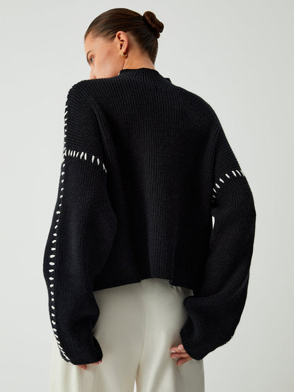 Theresa – Lockere, sitzende Rollkragenpullover