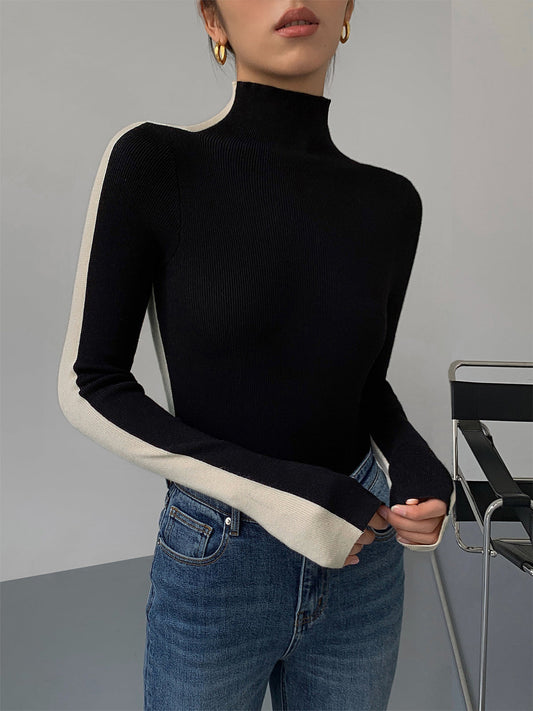 Tabea – Wendbares Stricktop in zwei Farben