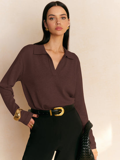 Fiona – Pullover mit lockerem Kragen