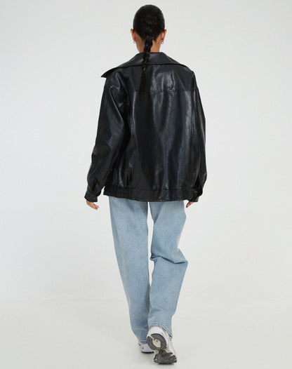 Ariane – Damen-Oversize-Lederjacke