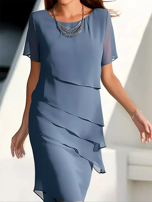 Georgina – Elegantes Sommerkleid mit Lagenlook