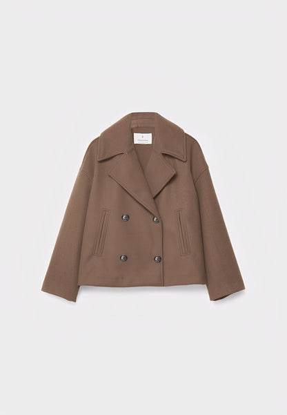 Claire – Modische Kurze Zweireihige Jacke