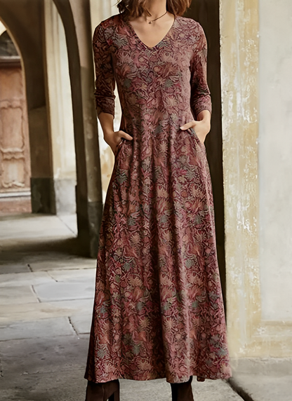 Sophie - Langärmliges Vintage-Kleid für Damen