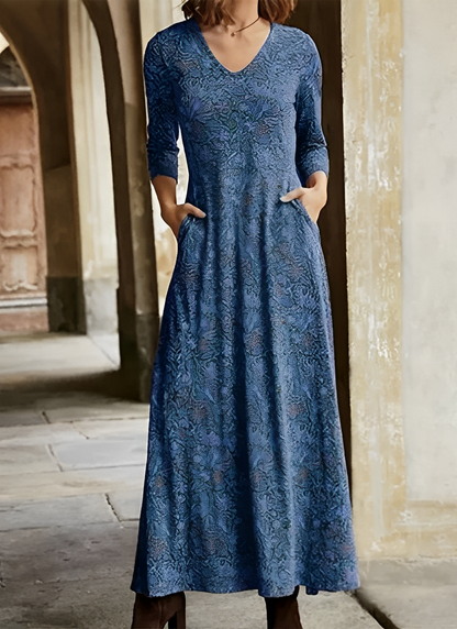 Sophie - Langärmliges Vintage-Kleid für Damen