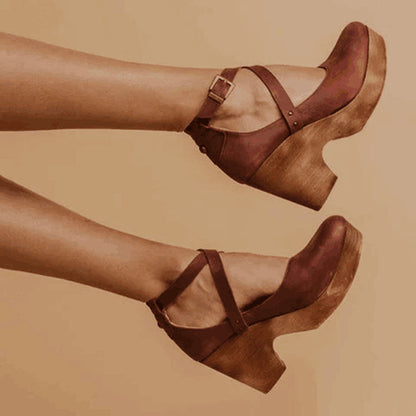 Isabelle – Mary Jane Schuhe mit Blockabsatz