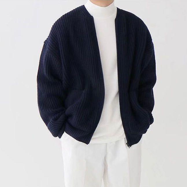 Ronan – Herren-Strickjacke im Strickdesign