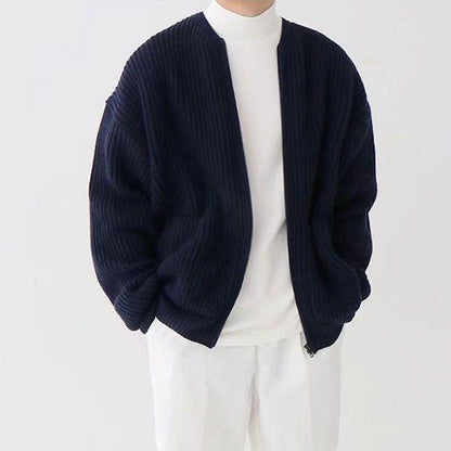 Ronan – Herren-Strickjacke im Strickdesign