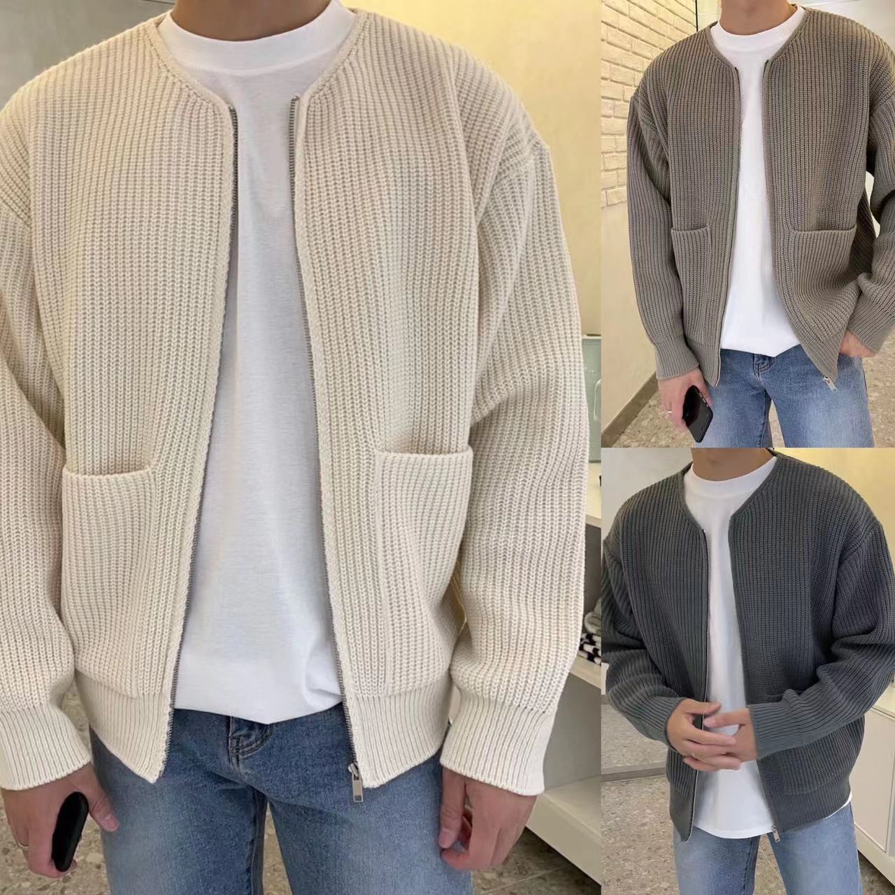 Ronan – Herren-Strickjacke im Strickdesign