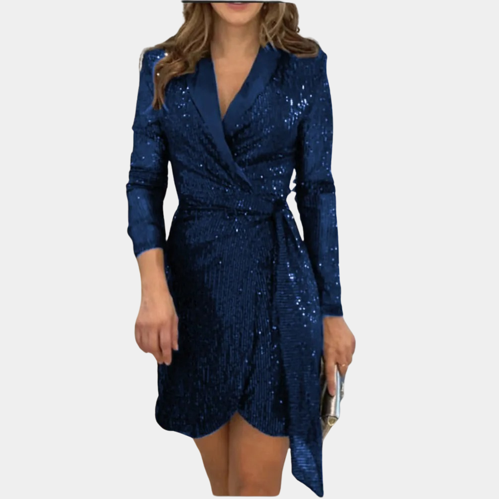 Nessa - Damen-Blazerkleid mit Gürtel in der Taille