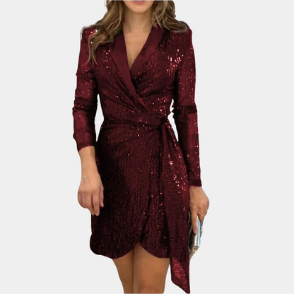 Nessa - Damen-Blazerkleid mit Gürtel in der Taille