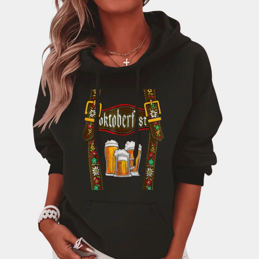 Kehlani - Stilvoller Damen-Hoodie mit Oktoberfest-Print