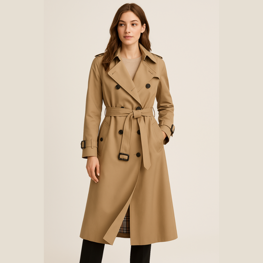 Chloé – Damen Trenchcoat mit zwei Knopf-Reihen