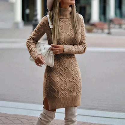Zylia - Elegantes Winterstrickkleid