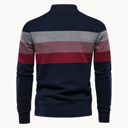 Rook - Männer-Pullover mit Viertel-Zipper