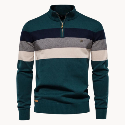 Rook - Männer-Pullover mit Viertel-Zipper