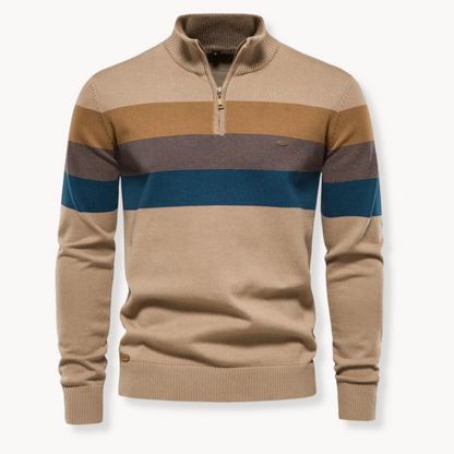 Rook - Männer-Pullover mit Viertel-Zipper