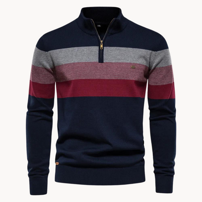 Rook - Männer-Pullover mit Viertel-Zipper