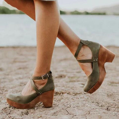 Isabelle – Mary Jane Schuhe mit Blockabsatz