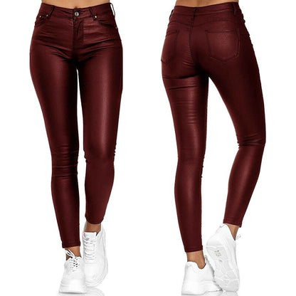Dina – Stretch-Kunstlederhose
